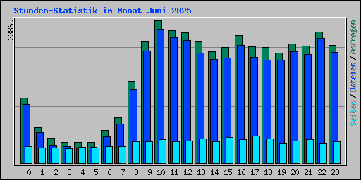 Stunden-Statistik im Monat Juni 2025